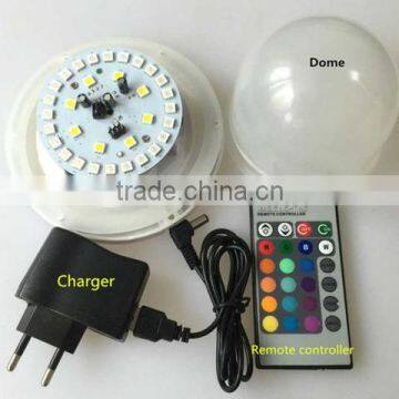 Remote control colorful changing led ball light