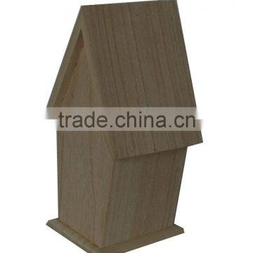 Custom Wooden Bird House Eco Friendly Unfinished Wooden Bird House photo-4