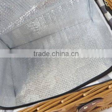 Wholesale Hand Weaving Disposable Picnic Basket With Cutlery photo-4
