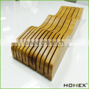 Bamboo Knife Storage Block Knives Holder Homex BSCI/Factory