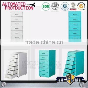 Safe and Friendly Knock Down Kids Bed Beside 6 Drawer Movable File Cabinet for Sale photo-4