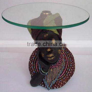 Indian antique lady resin statue