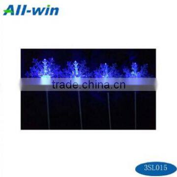 garden lightening decoration color changing snow shape LED solar snow light illumination