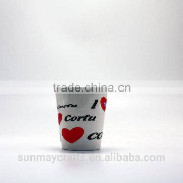OEM High Quality Custom I Love Corfu Souvenir Ceramic Cup for Sale photo-2