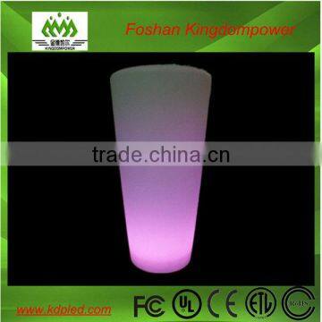 LED PE round rechargeable illuminating flower pot