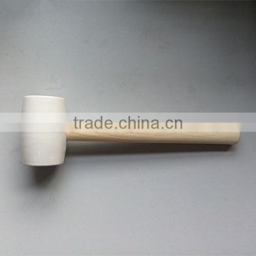 white color head rubber mallet hammer