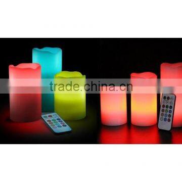 Glow Candles As Seen On TV Flameless Real Wax Luma Color Changing LED Remote NEW