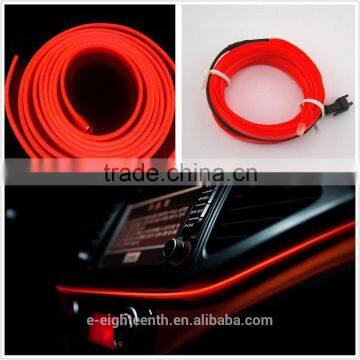 Neon LED Light Glow EL Wire Strip Rope Tube Car Interior Decor Lamp 12V