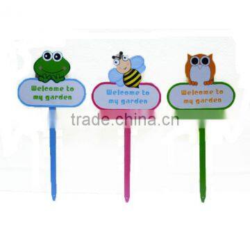 Good sale frog/bees/owl garden stakes animal theme picks