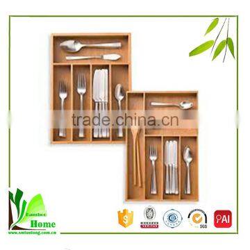 Quality-assured Bamboo Flatware Organizer photo-2