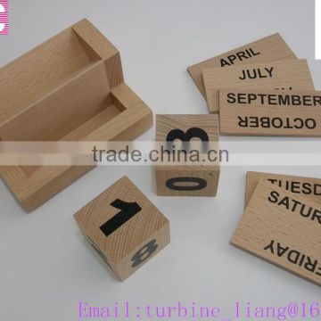 2016 wooden calendar, office wood calendar