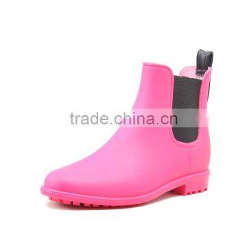 Solid Color Macaron Colorful Girls Matt Pvc Chelsea Rain Boots photo-5