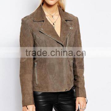 Quilted Suede Jacket for Women's