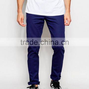 Wholesale Trousers Custom Navy Blue Slim Pants for Man photo-2
