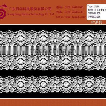 Tricot Floral Embroidered Applique Lace Trimming Fabric for Dress photo-2