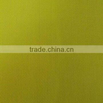 twill fluorescent yellow polyester cotton blended fabric