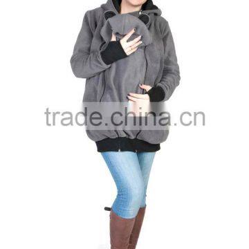 3 in 1 Multifunctional Baby and Mother Carriers Maternity Kangaroo Fleece Jacket Winter Hoodie Coat photo-6