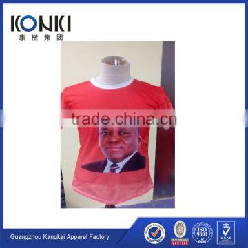 100% polyester mesh presiden election t-shirt sublimation