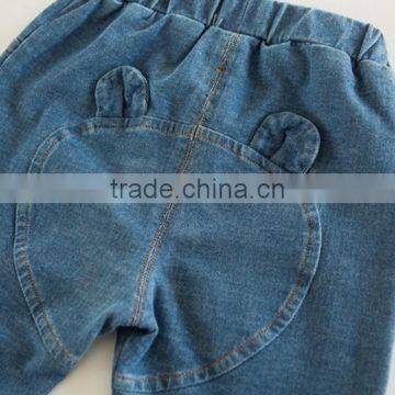 Baby Clothes Summer 2017 Cartoon Style Denim Pants for Newborn photo-6