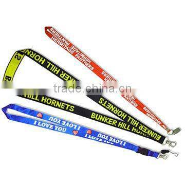 Custom Logo polyester fabric heat sublimation lanyards