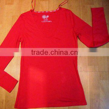LADIES LONG SLEEVE T SHIRT (Garment Stock Lots / Apparel Stock / Stocklots / Garment Apparel From Sri Lanka) photo-1