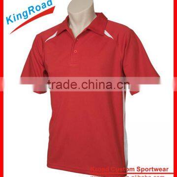 OEM cheap custom printed dye sublimation dri fit red polo shirts wholesale