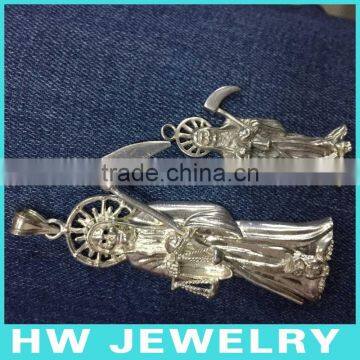 Final Destination, Death Pendant. Sterling Silver Jewelr Pendant. photo-6