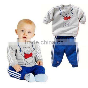 Boys Kids Baby Tracksuit Top Hoody Pants Trousers Set Clothing