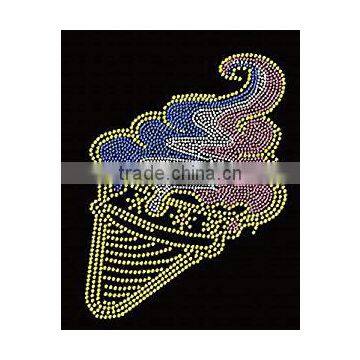 Ice Cream Cone Rhinestone Iron on Transfer photo-2
