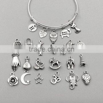 Brick Red Gold Sandstone Charms, Red Brown & Gold Jewelry Making Supplies, 4 Add On Charms, Loose Gold Sparkle Charm Supply photo-4