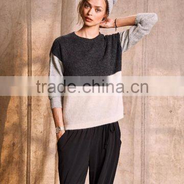 Ladies Knitwear Plus Size Custom Own Logo Mixed Colors Sweaters Last Design Cable Knit Dress photo-5