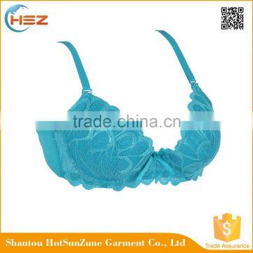 HSZ-58047 High Quality White Push Up Bra Fur Sexy Ladies Underwear Extreme Hot Lingerie
