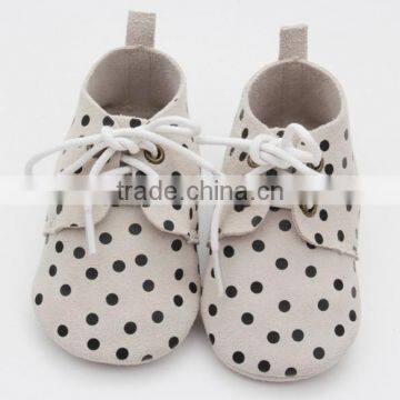 Dark spot cheap leather shoes leather flat infant shoes