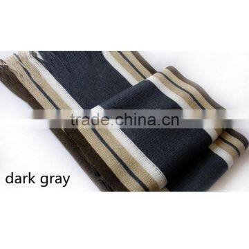 New Arrival Cheap Price High Quality Wool Knitting Design Men's Winter Warm Scarf photo-3