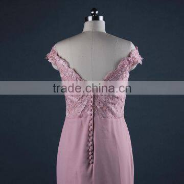 Beaded Pink Long Evening Dress photo-5