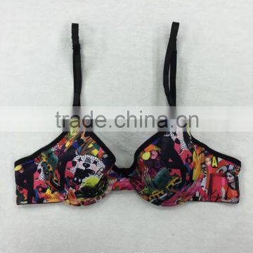 Fashion special printed junior underwear top young girl bra