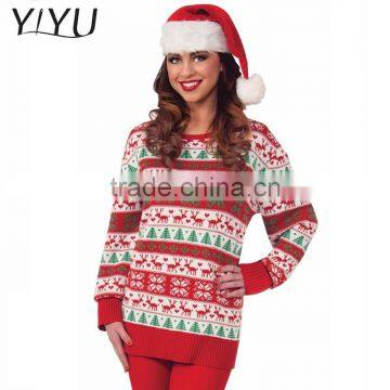 Hot sale Ugly acrylic unisex christmas pullover sweater with knitting patterns