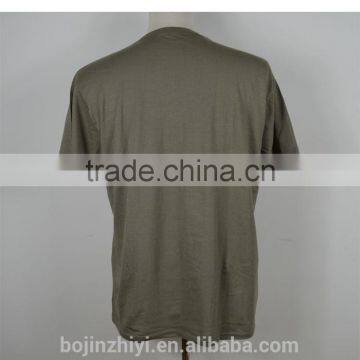 Custom Plain o Neck Tee Shirt Cotton Gray Color photo-2