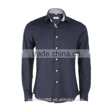 2017 new fashion 100% cotton regular collar long sleeve causal men shirt