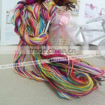 Multi Colors Cotton Thread 100% Cotton 8m DMC Color Crochet Floss Bracelets Thread photo-3