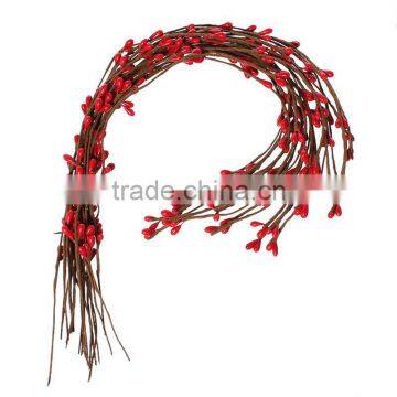 Cheap Stamen Pip Berry Stems Red Gypsum Artificial Flower Stamen photo-5