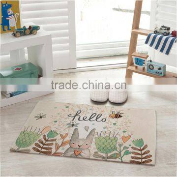 2016 Practical 1Pcs Fashion Kawaii Cartoon Rabbit Print Floor Mat Rectangle Carpet Doormats for Living Room Anti-Slip Rugs photo-3