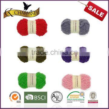 Charmkey High Tenacity Polyester Yarn Soft Fluffy Yarn for Knitting Baby Hats photo-5