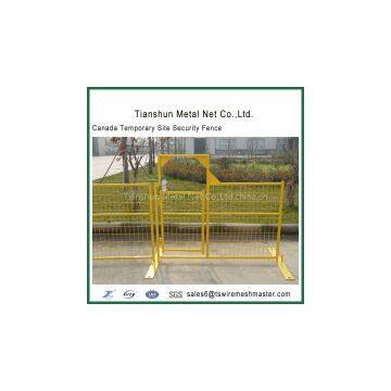 Outdoor temporary site security fence