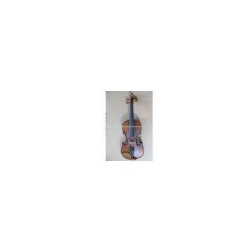 solid violin with painted flaming