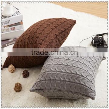 Retro Office of the family tradition double Knitting yarn twist lock car waist pillow cases cushion covers cushion