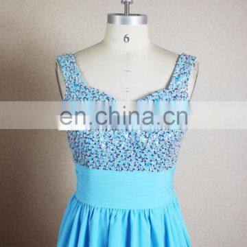 Young Girls Sweetheart Neckline Short Beaded Bling Bling Real Picture Party Dress Cocktail photo-4