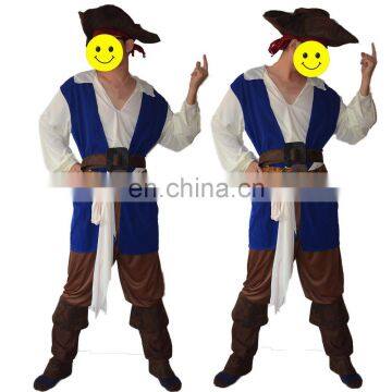 Party carnival halloween Pirate of the Caribbean Captain Jack costume MAB-118