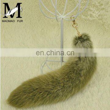 High Quality Custom Dyed Wholesale Real Fox Fur Tail