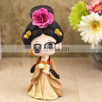 Custom Made Souvenir Decorative Natural Resin Girl Figure